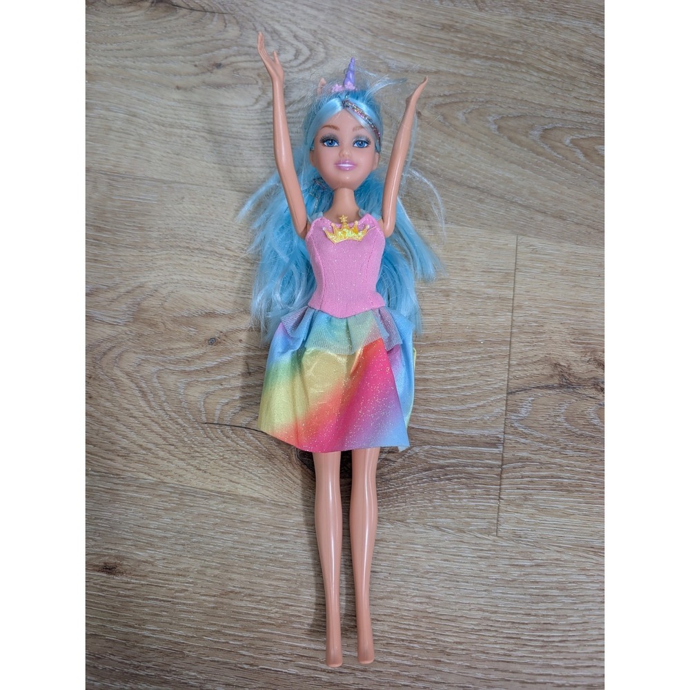 Zuru Sparkle Girlz 11" Fashion Doll Unicorn Princess Blue hair